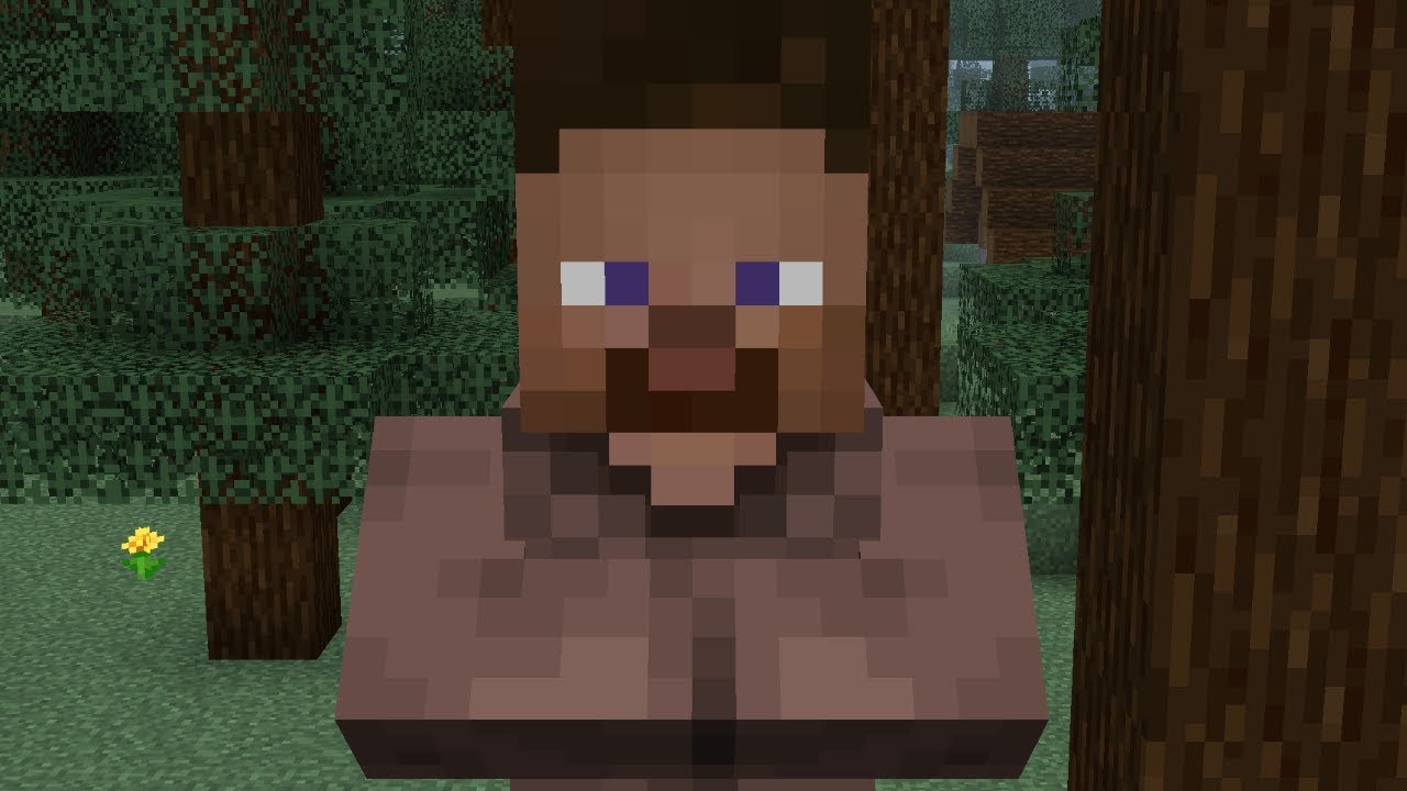 cursed minecraft to the next level Oooh yeah, we got steve villagers in thi...