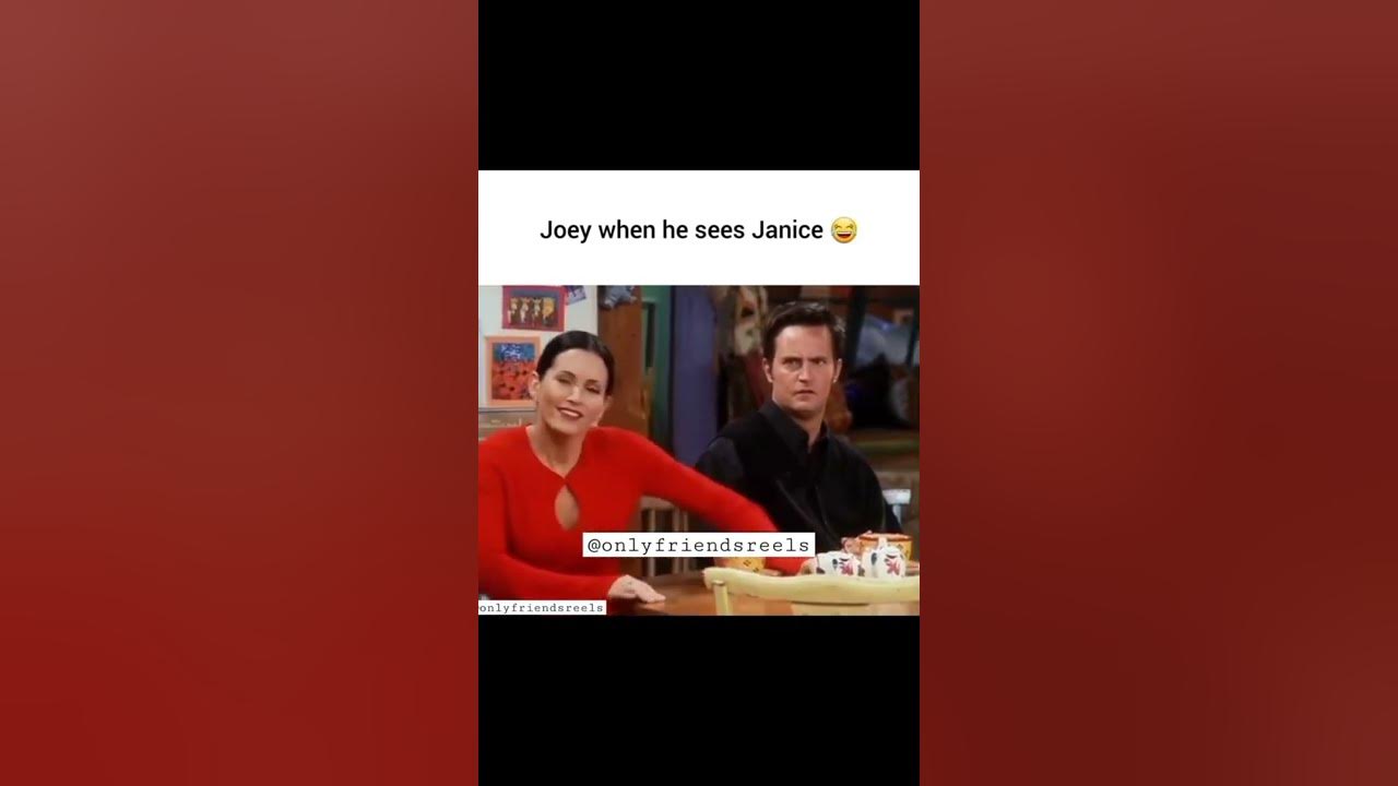 Joey when he sees Janice 😂 #joey #janice #monica #chandler #friends #shorts