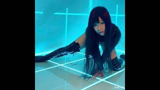 Gorgeous Asian babes in fantastic latex outfit & high boots