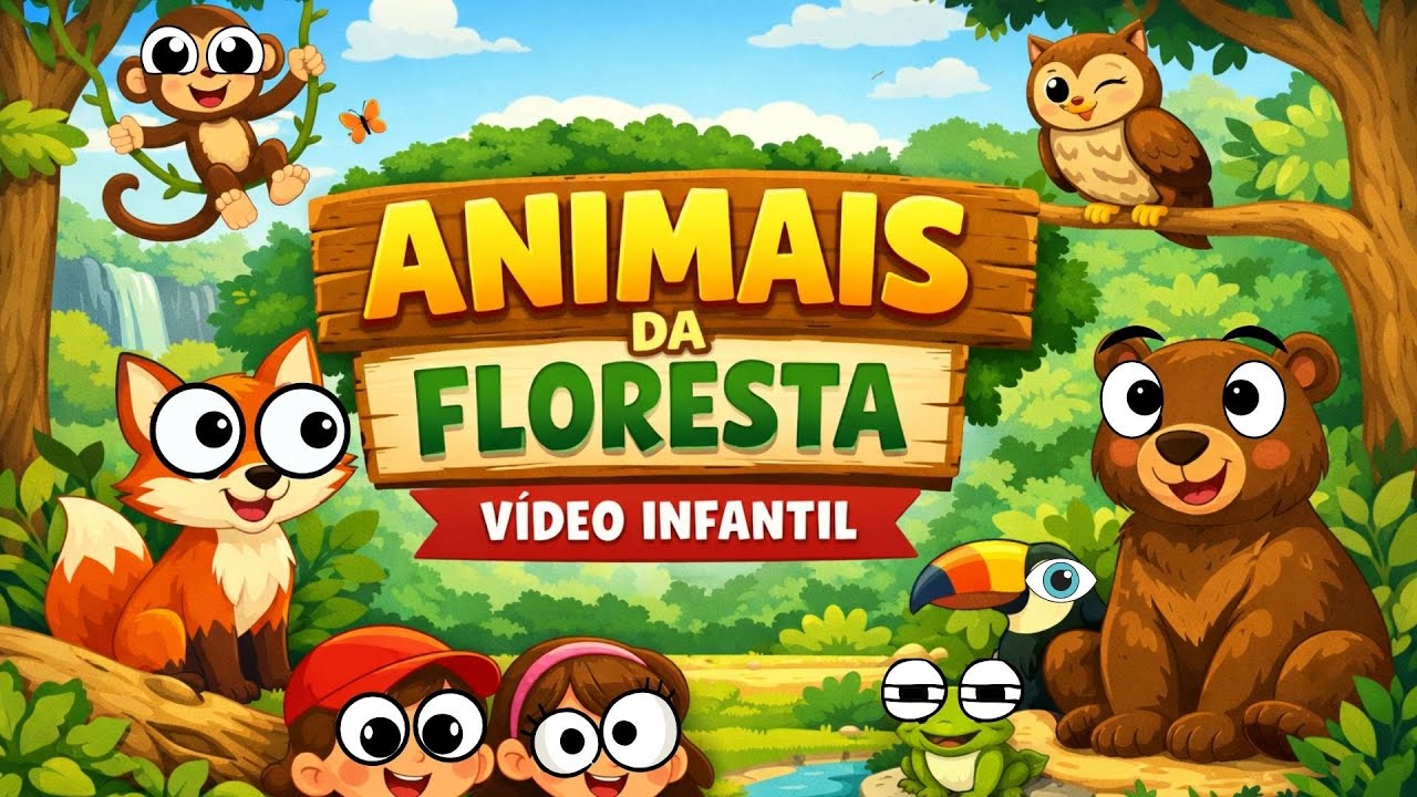 ANIMAIS DA FLORESTA 🌳🦊 | APRENDA BRINCANDO COM OS ANIMAIS | VÍDEO INFANTIL 🧒👧