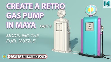 How To Create A Gas Pump In Maya | Part 4 Modeling The Fuel Nozzle