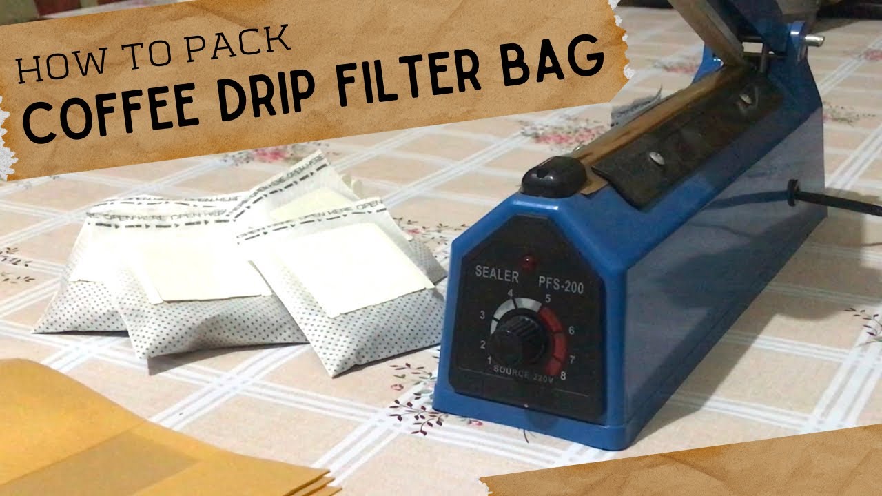 How to pack COFFEE DRIP FILTER BAG - YouTube
