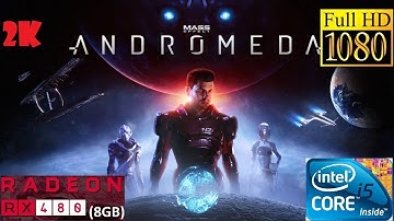 Mass Effect Andromeda Gameplay RX 480 FPS HIGH SETTINGS