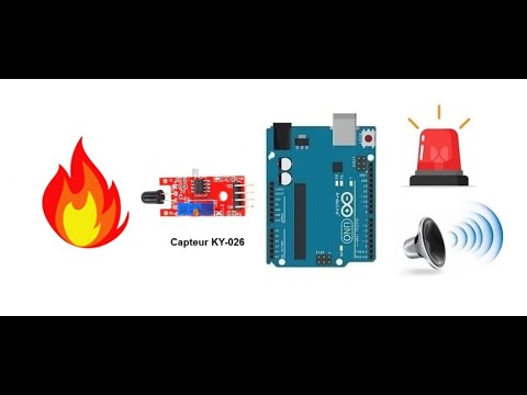 Fire detection system with Arduino - YouTube
