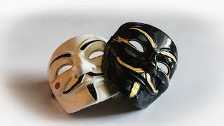 Как сделать маску Гая Фокса (Анонимуса) из пластика Как сделать маску Гая Фокса (Анонимуса) из пластика