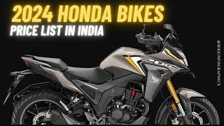 2024 Honda Bikes Price List in India 🔥