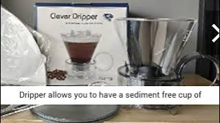 NEW Clever Coffee Dripper Glass Style Coffee Maker Review