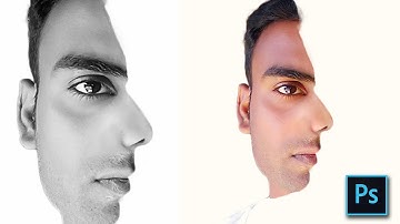 Photoshop Tutorial  How to Make a Bi Directional, Optical Illusion, 2 Faced Photo Portrait