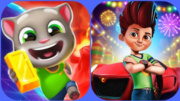Talking Tom Gold Run vs Kicko and Super Speedo Gameplay 