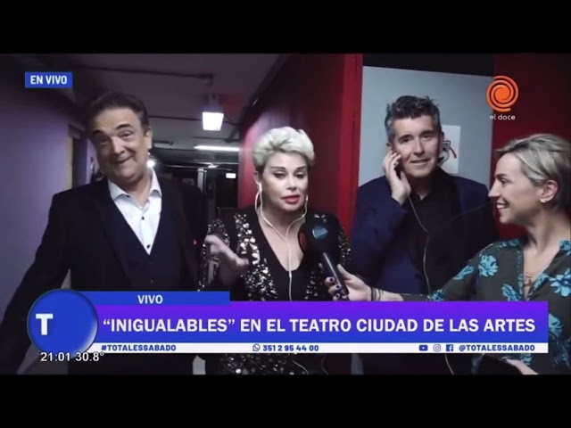 El móvil del programa "Total es Sábado" estuvo con el elencazo de Inigualables
