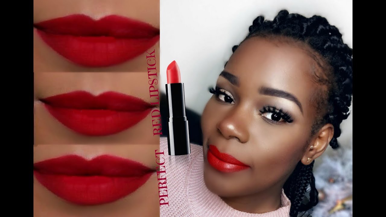 HOW TO Ombre Lips THE PERFECT RED LIP FOR DARSKIN UN OMBRÉ ROUGE A LEVRES PEAU NOIRE 💄 💄