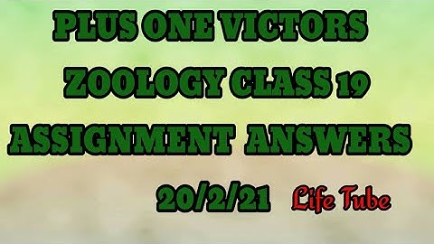 plus one victers zoology class 19 assignment answers...