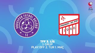 Tff 3 Lig 1 Grup Play Off 2 Tur 52 Orduspor Fk - Ayvalıkgücü Belediyespor