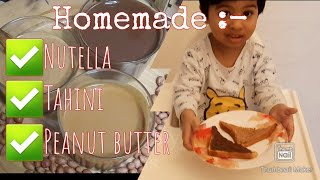 Make esy Tahini Peanut butter Nutella with min ingrdt|Homemaderecipes #helthycookingbycreativehands