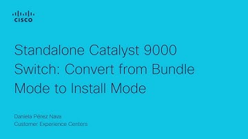 Convert a Standalone Catalyst 9000 Switch from Bundle Mode to Install Mode | Cisco Upgrade Guide
