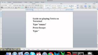 [GUIDE] How to play TETRIS on Terminal [MAC]