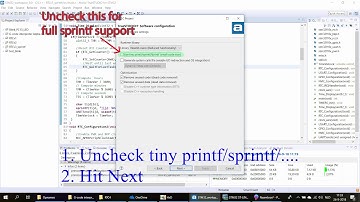 Truestudio STM32 Tutorial  - Turn printf sprintf fprintf fully on