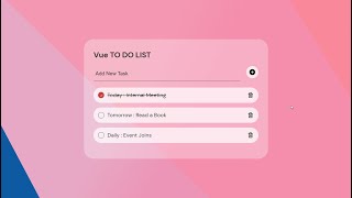 Vue To do list @frontendadvance