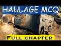 Haulage MCQ & CMR 2017 Questions 📚