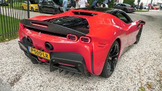 Ferrari SF90 Stradale with Custom Guerrilla Exhaust - Acceleration Sounds \& Revs !