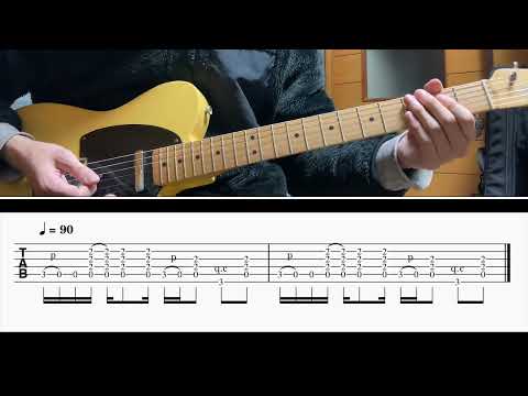 [TAB譜] Calling/B'z Guitar riff [ギター]