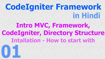 01 CodeIgniter Hindi - Basic Introduction Installation - MVC - Framework