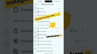 Instagram Ke privacy kare 💡🔐How to manage Instagram privacy now 🚨 #privacycheckup #privacynotice
