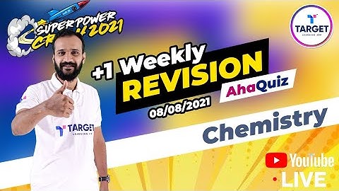 Plus one Weekly Revision Chemistry AHA Quiz #plusone #superpowercrash #focusarea