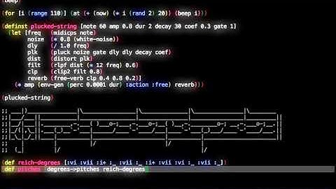 Quick Intro to Live Programming with Overtone