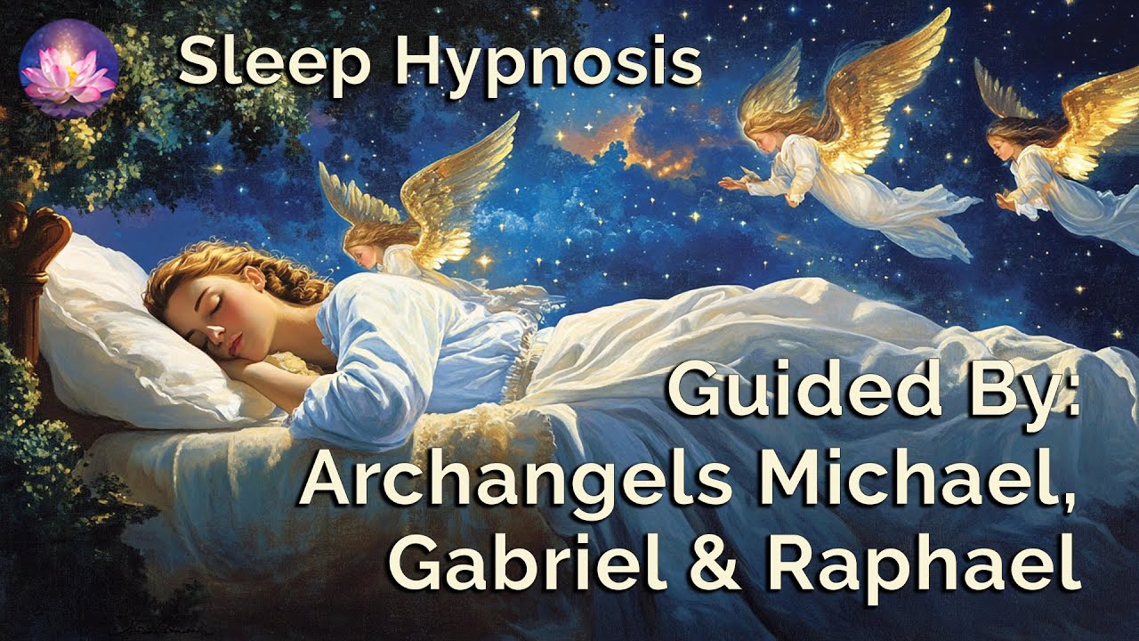 Archangel Sleep Meditation ✨ Protection, Healing & Third Eye Activation: Michael, Gabriel, Raphael