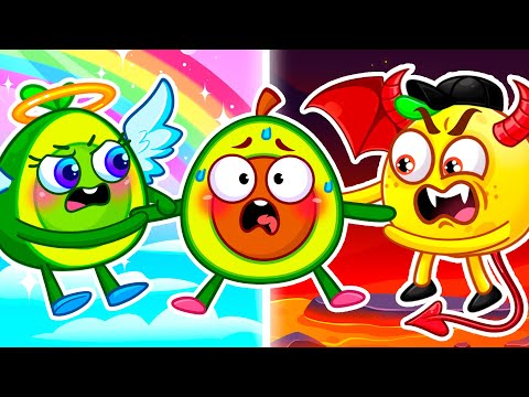 Angel vs Demon Kids Behavior || Best Kids Cartoon by Pit & Penny Stories 🥑💖