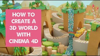 How to Create a 3D Environment in Cinema 4D | Pop Paper City, Piero Miceli