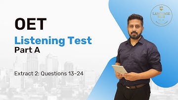 OET Listening Part A | Score 400+ in OET Listening | Practice Questions | Language Hub