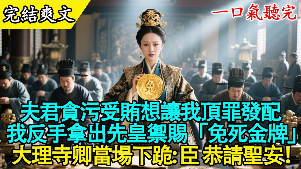 【完結古言】渣夫逼我頂罪流放？抱歉，我是手握丹書鐵券的監斬官昭華郡主！🔥⚖️ 百官下跪，全場炸裂！#爽文 #古言 #打臉 #大女主 #有聲書 #原創