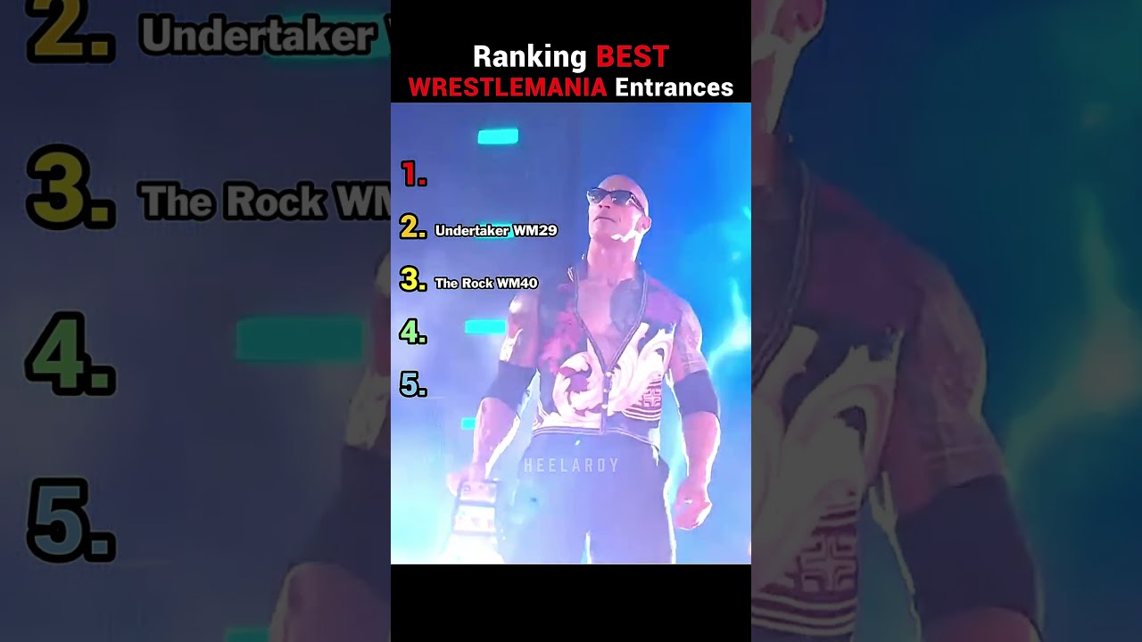 Ranking BEST WrestleMania Entrances In WWE 