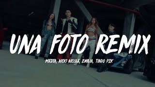 UNA FOTO REMIX - MESITA, NICKI NICOLE, EMILIA, TIAGO PZK (Letra/Lyrics)