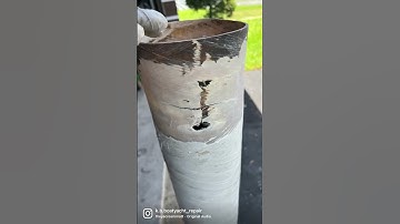 Repair fiberglass exhaust tube