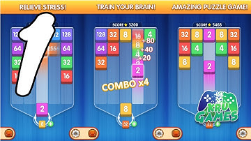 Number Tiles - Merge Puzzle Gameplay Walkthrough #1 (Android, IOS)