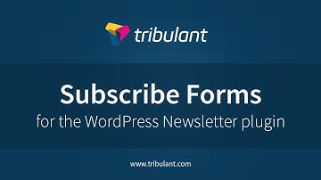 WordPress Newsletter plugin - Subscribe Forms