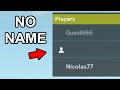This Roblox Player Has NO NAME