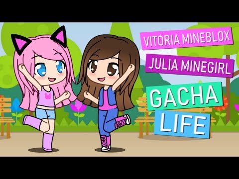 CONHECÍ A JULIA MINEGIRL E A VITÓRIA MINEBLOX (GACHA LIFE) 