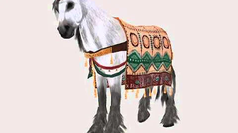 Animated and Rigged Horse 3dsMax