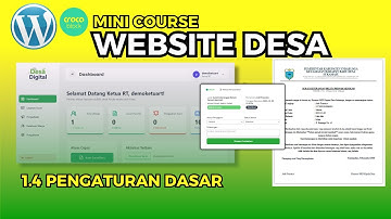 Materi 1.4 Tahap Persiapan Pengaturan Dasar Wordpress untuk Website Desa Layanan Surat Online