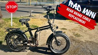 Rad Mini Rear Brake Cable Replacement