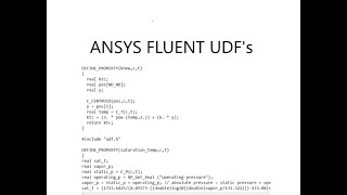 Ansys Fluent UDF || Define _( Source),(Property),(Profile)