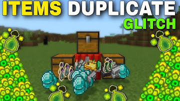 MINECRAFT: Items Duplication Glitch in MCPE | Working Items Duplication Glitch Minecraft Bedrock