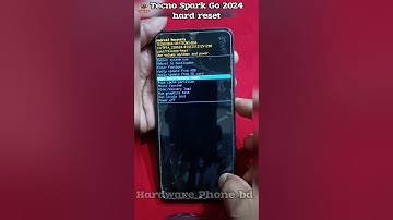 How To Hard Reset | Tecno Spark Go 2024 | hardware phone bd