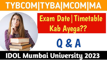 IDOL Exam कब होगा 2023 Admission ? Fy,Sy,Ty |Commerce | Arts | Science | Mumbai University IDOL