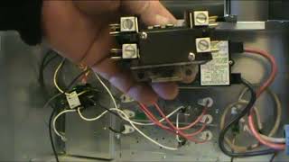 HOW TO REPLACE A CONTACTOR ON NORDYNE E2 OR E3 ELECTRIC FURNACES