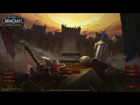 Battle For Azeroth Login Screen + Soundtrack (HD)